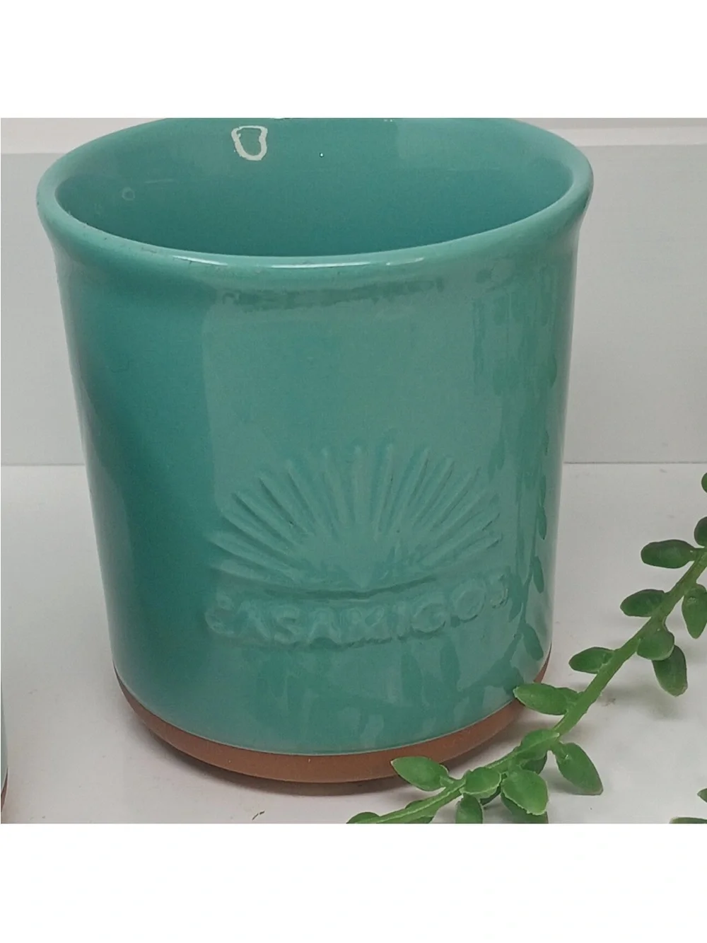 New Casamigos Tequila Limited Edition Teal Ceramic Tumblers Set Of 2
